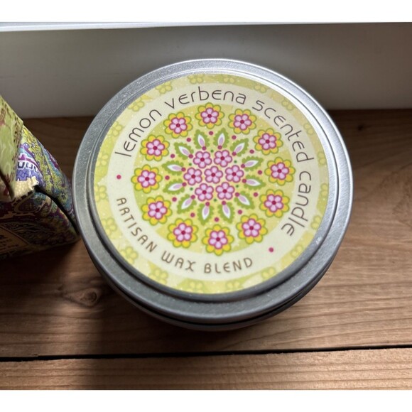 Greenwich Bay Trading Soaps-3 & Candle Artisan Vegetable Wax Lemon Verbena - Picture 9 of 11